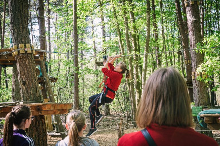 Initiation Accrobranche au parc Aventure Floreval en Essonne