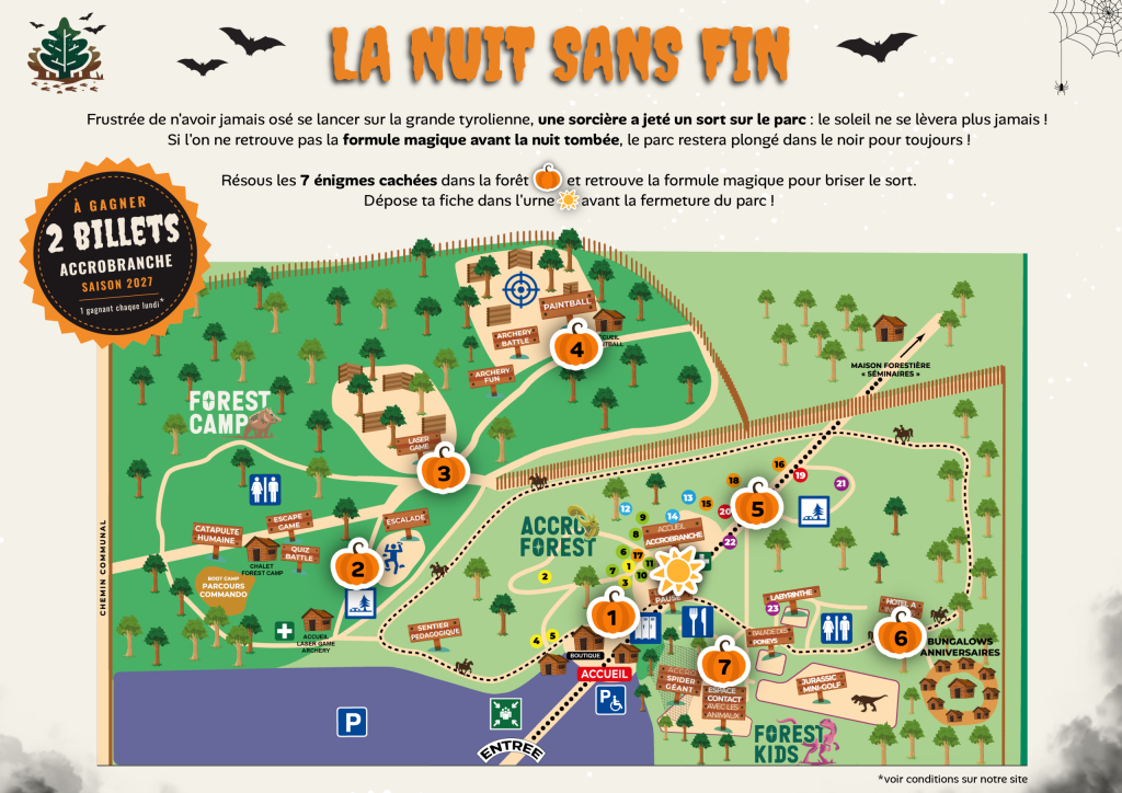 Carte du jeu La nuit sans fin